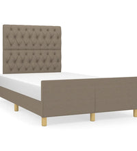Bettgestell ohne Matratze Taupe 120x190 cm Stoff