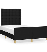 Bettgestell ohne Matratze Schwarz 120x190 cm Stoff