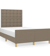 Bettgestell ohne Matratze Taupe 120x190 cm Stoff