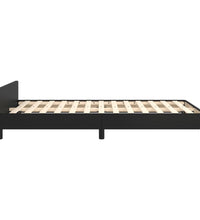 Bettgestell ohne Matratze Schwarz 120x190 cm Kunstleder