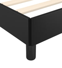 Bettgestell ohne Matratze Schwarz 120x190 cm Kunstleder