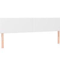 Bettgestell ohne Matratze Weiß 120x190 cm Kunstleder