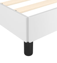 Bettgestell ohne Matratze Weiß 120x190 cm Kunstleder