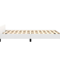 Bettgestell ohne Matratze Weiß 120x190 cm Kunstleder