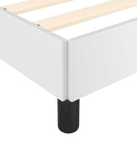 Bettgestell ohne Matratze Weiß 120x190 cm Kunstleder