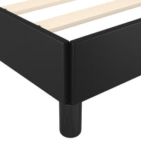 Bettgestell ohne Matratze Schwarz 120x190 cm Kunstleder