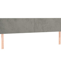 Bettgestell ohne Matratze Hellgrau 120x190 cm Samt