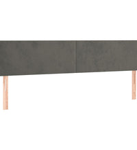 Bettgestell ohne Matratze Dunkelgrau 120x190 cm Samt