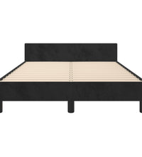 Bettgestell ohne Matratze Schwarz 120x190 cm Samt