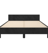 Bettgestell ohne Matratze Schwarz 120x190 cm Samt