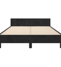Bettgestell ohne Matratze Schwarz 120x190 cm Samt