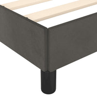 Bettgestell ohne Matratze Dunkelgrau 120x190 cm Samt