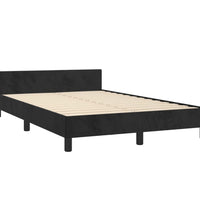 Bettgestell ohne Matratze Schwarz 120x190 cm Samt