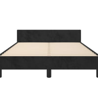 Bettgestell ohne Matratze Schwarz 120x190 cm Samt