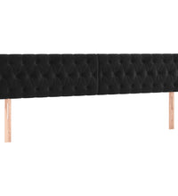 Bettgestell ohne Matratze Schwarz 120x190 cm Samt