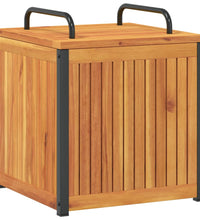 Gartenbox 45x45x45/53 cm Massivholz Akazie und Stahl