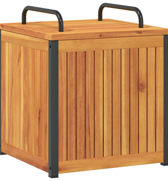 Gartenbox 45x45x45/53 cm Massivholz Akazie und Stahl