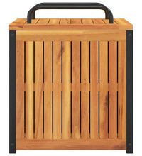 Gartenbox 45x45x45/53 cm Massivholz Akazie und Stahl