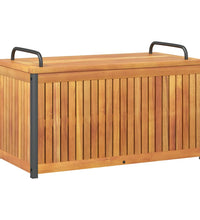 Gartenbox 85x45x45/53 cm Massivholz Akazie und Stahl