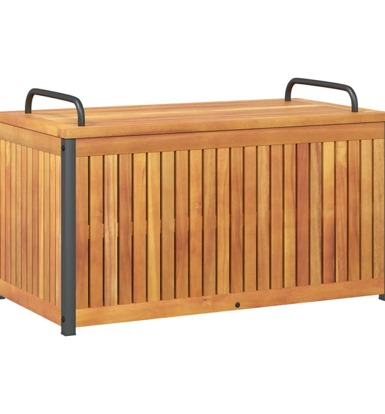 Gartenbox 85x45x45/53 cm Massivholz Akazie und Stahl