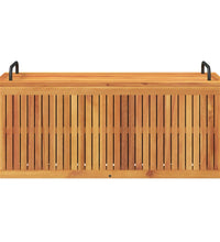 Gartenbox 110x45x42/53 cm Massivholz Akazie und Stahl