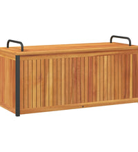 Gartenbox 110x45x42/53 cm Massivholz Akazie und Stahl