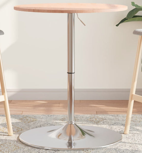 Bartisch Ø60x89,5 cm Massivholz Buche