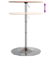 Bartisch Ø60x89,5 cm Massivholz Eiche