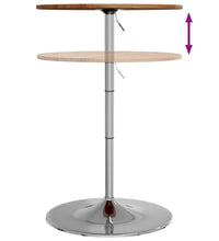 Bartisch Hellbraun Ø60x89,5 cm Massivholz Eiche