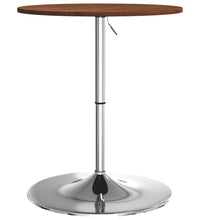 Bartisch Dunkelbraun Ø60x89,5 cm Massivholz Eiche