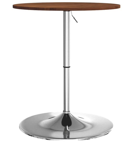 Bartisch Dunkelbraun Ø60x89,5 cm Massivholz Eiche