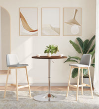 Bartisch Dunkelbraun Ø60x89,5 cm Massivholz Eiche
