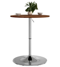 Bartisch Dunkelbraun Ø60x89,5 cm Massivholz Eiche