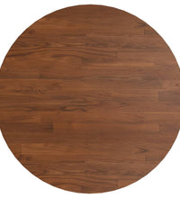 Bartisch Dunkelbraun Ø60x89,5 cm Massivholz Eiche