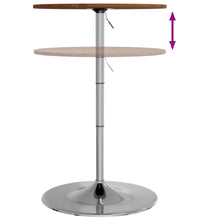 Bartisch Dunkelbraun Ø60x89,5 cm Massivholz Eiche