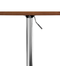 Bartisch Dunkelbraun Ø60x89,5 cm Massivholz Eiche