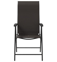 Gartenstühle 4 Stk. Klappbar Schwarz Kaffeebraun Poly Rattan