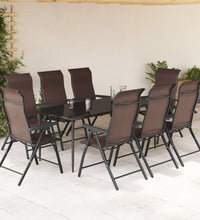 Gartenstühle 8 Stk. Klappbar Braun Poly Rattan