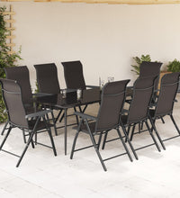 Gartenstühle 8 Stk. Klappbar Schwarz Kaffeebraun Poly Rattan