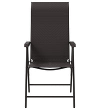 Gartenstühle 8 Stk. Klappbar Schwarz Kaffeebraun Poly Rattan