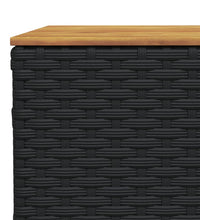 5-tlg. Garten-Sofagarnitur mit Kissen Schwarz Poly Rattan
