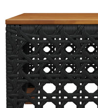 6-tlg. Garten-Sofagarnitur mit Kissen Schwarz Poly Rattan