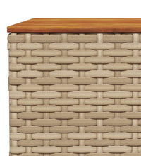 7-tlg. Garten-Sofagarnitur mit Kissen Beige Poly Rattan