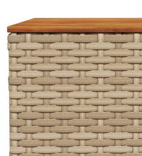 7-tlg. Garten-Sofagarnitur mit Kissen Beige Poly Rattan