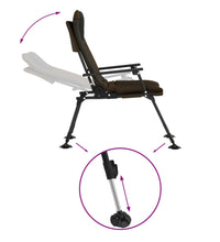 Angelstuhl mit Armlehnen Klappbar Taupe