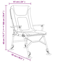 Angelstuhl mit Armlehnen Klappbar Taupe