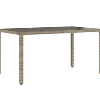 5-tlg. Garten-Bistro-Set mit Kissen Grau Poly Rattan