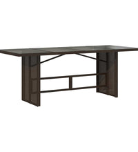 9-tlg. Garten-Bistro-Set mit Kissen Braun Poly Rattan