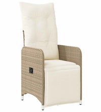7-tlg. Garten-Bistro-Set mit Kissen Braun Poly Rattan