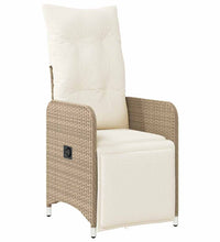 9-tlg. Garten-Bistro-Set mit Kissen Braun Poly Rattan